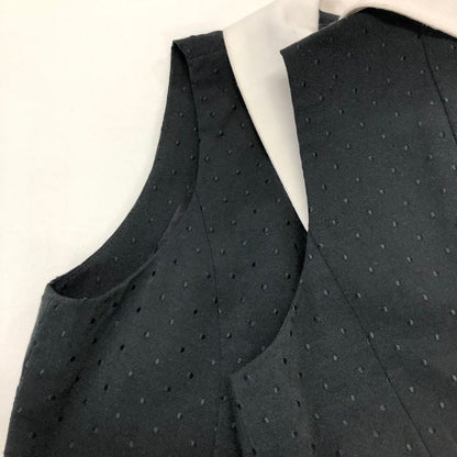 極美品◆エムズグレイシー ノースリーブワンピース 襟付き ブラック レディース サイズ36 M'S GRACY 【AFB37】