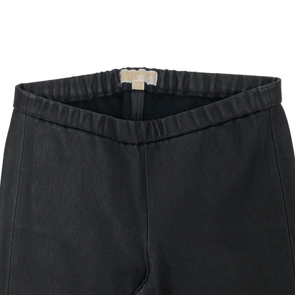 マイケルコース レザー スキニー パンツ スパッツ 伸縮レザー レディース サイズ04 ブラック michael kors 【AFB25】