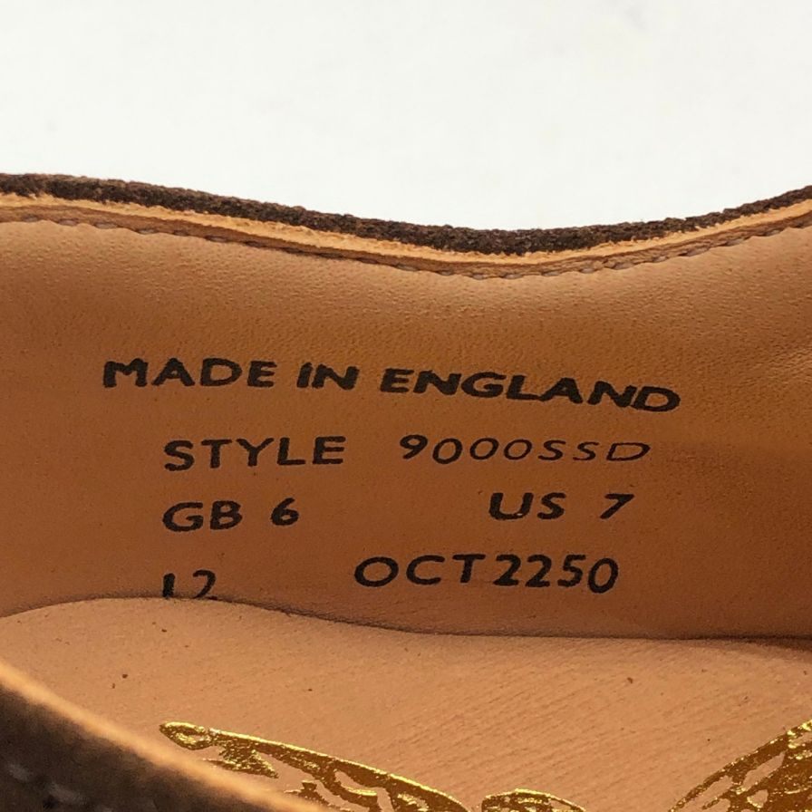 マーク マクナイリー ウィングチップ スウェード  ブラウン サイズ6 MARK MCNAIRY 約25.0cm【AFD9-2】