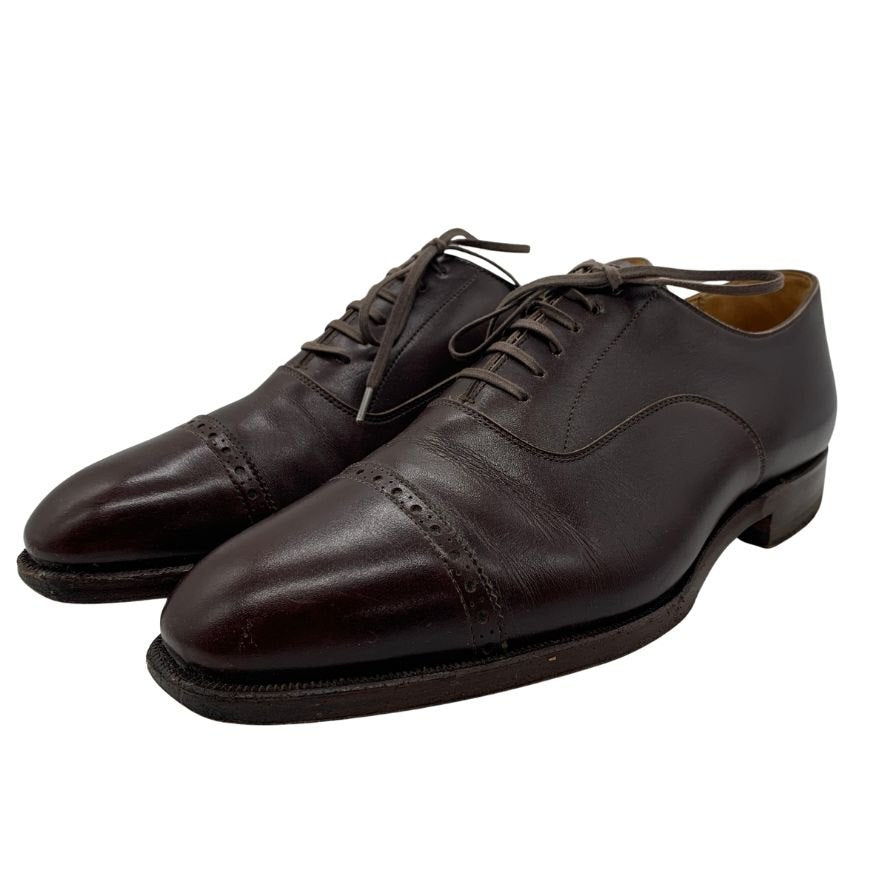 ポロ ラルフローレン レザーシューズ プレーントゥ サイズ26cm ボルドー メンズ Polo Ralph Lauren 約26.0cm【YB6】