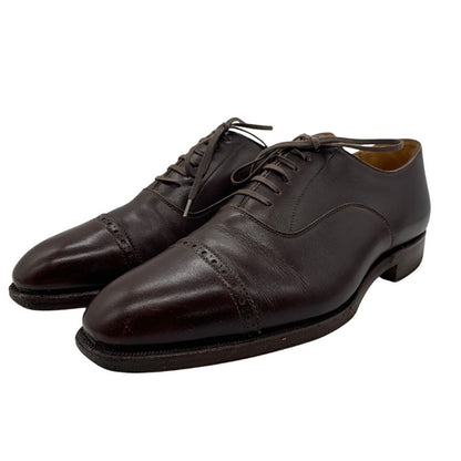 ポロ ラルフローレン レザーシューズ プレーントゥ サイズ26cm ボルドー メンズ Polo Ralph Lauren 約26.0cm【YB6】