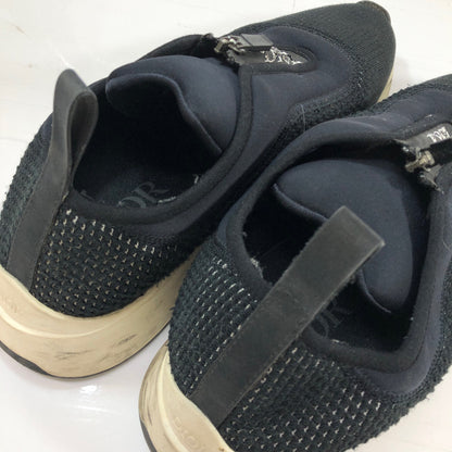 ディオール オム B25 ロートップ スニーカー ジップ メッシュニット＆ネオプレン ブラック メンズ サイズ41 20CDC DIOR HOMME 約26.0cm【AFC30】