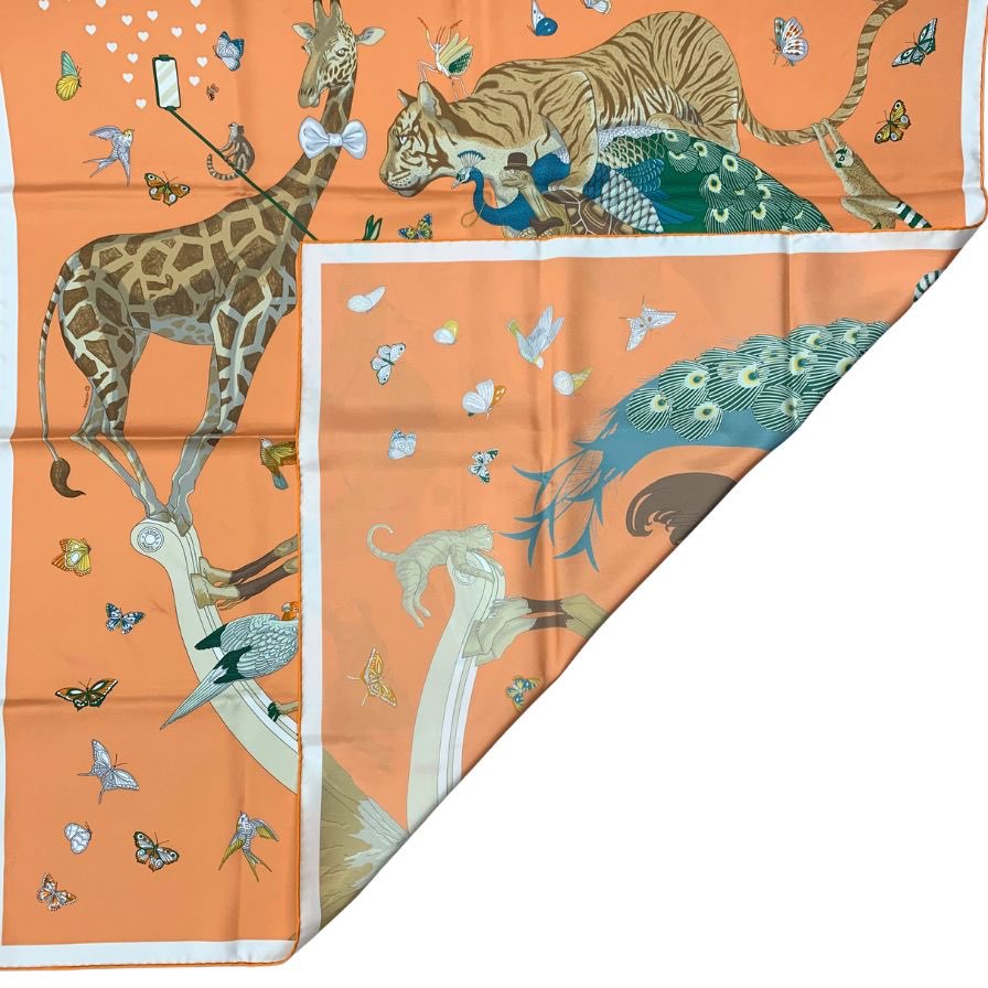 エルメス カレ90 HERMES STORY エルメス ストーリー シルク