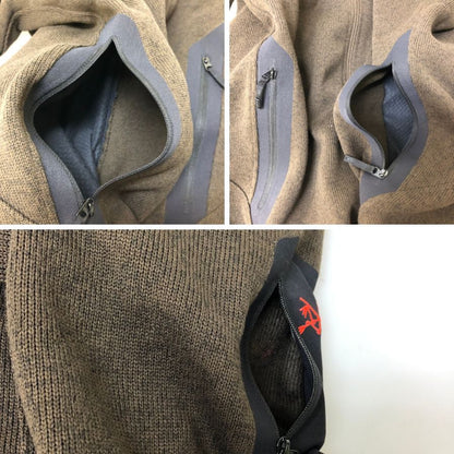 極美品◆アークテリクス ジップアップ コバートカーディガン ブラウン サイズS ARC'TERYX 【AFB41】