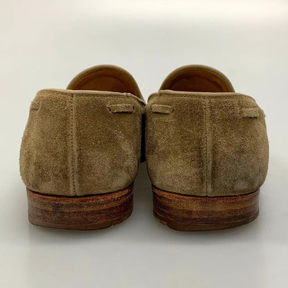 クロケット&ジョーンズ ローファー タッセルローファー ガーンジー スエード ブラウン サイズ7.5 CROCKETT&JONES GUERNSEY 約26.0cm【AFC41】