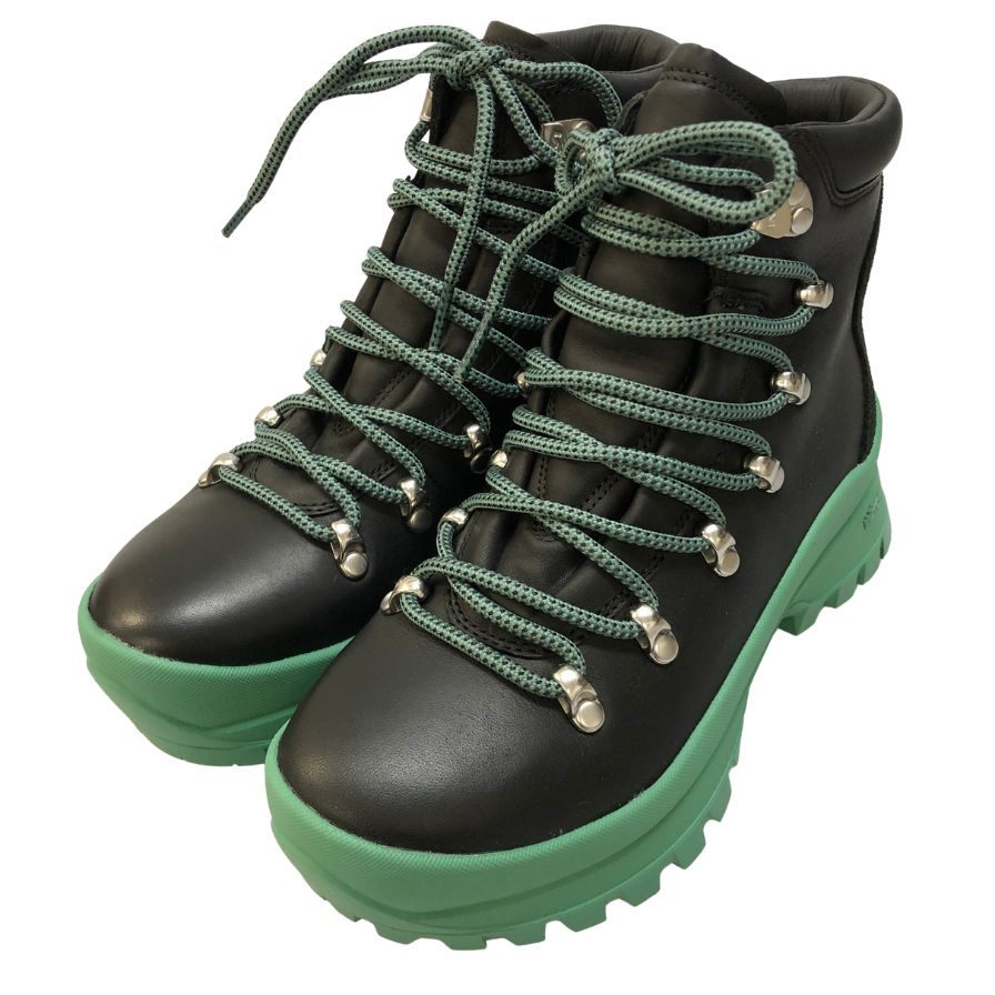 メレル ブーツ トレッキングブーツ Bristol MID レディース サイズ23 ブラック グリーン系 MERRELL 約23.0cm【AFD13】