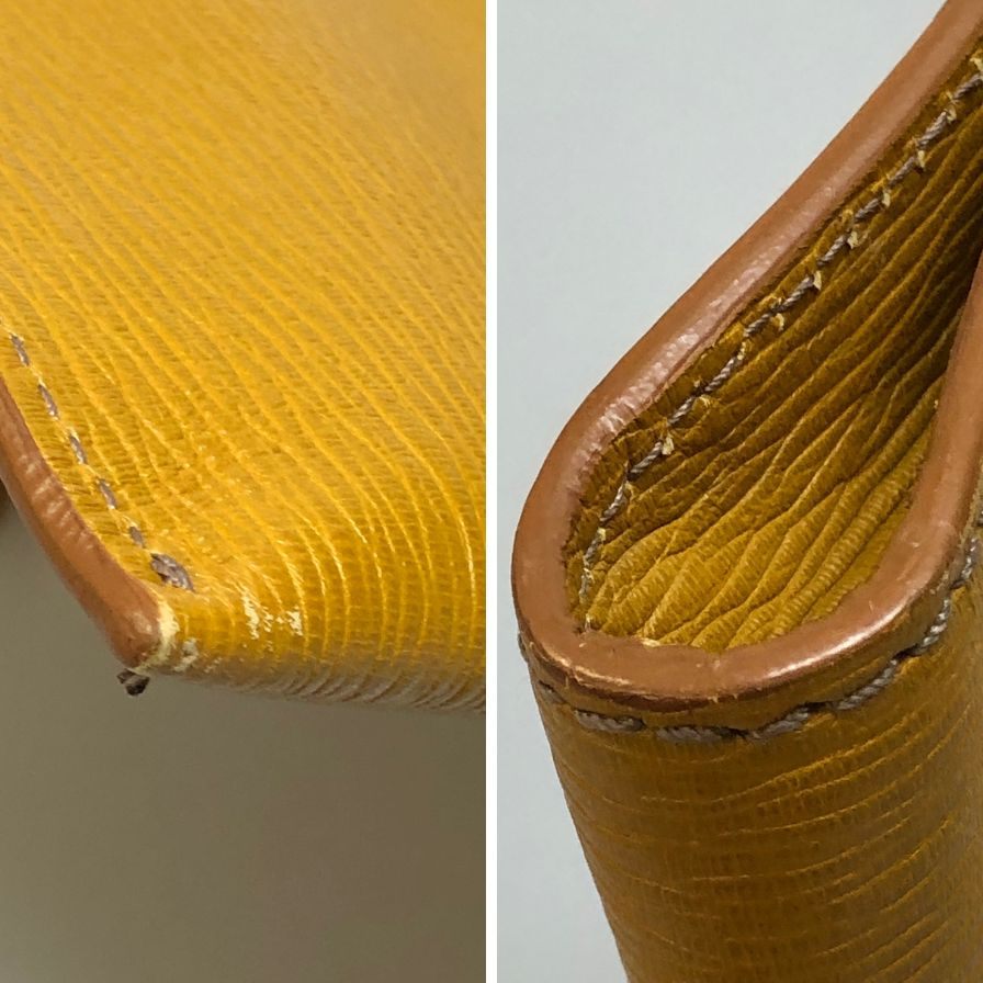 サルヴァトーレ フェラガモ ドキュメントケース クラッチ メンズ イエロー salvatore ferragamo【AFE3】【中古】