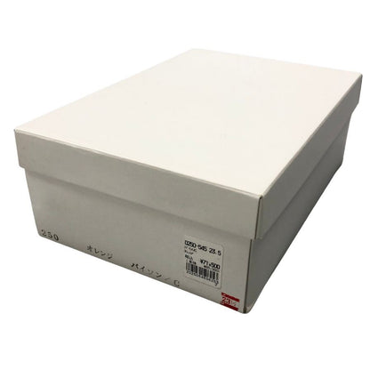 新宿屋 レザースニーカー レザー×パイソン 0250-545 オレンジ 23.5cm レディース shinjukuya 約23.5cm【7-5】