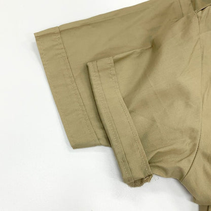 美品◆オフィシャルメンズシャツ ボーイスカウト シャツ 半袖 エポレット USA製 メンズ サイズM ベージュ系 OFFICIAL MEN'S SHIRT 【AFB44】