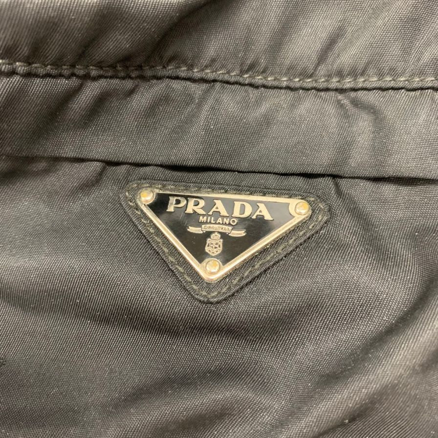 中古◆プラダ ナイロン ウエストポーチ ブラック メンズ NT-39 PRADA【AFE9】