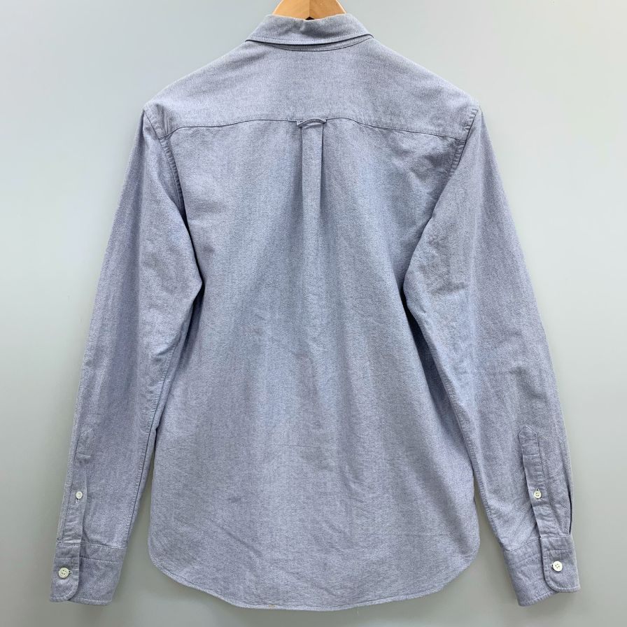 MAISON KITSUNE メゾンキツネ オックスフォードシャツ ブルー 中古□メゾンキツネ オックスフォードシャツ コットン ボタン