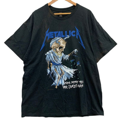 中古◆メタリカ Tシャツ Their Money Tips Her Scales Again メンズ ブラック サイズXL METALLICA 【AFB3】
