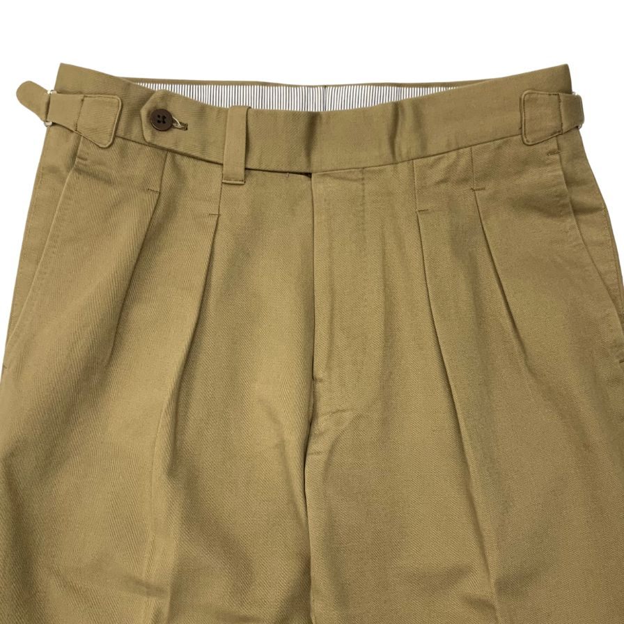 美品　【別注】IGARASHI TROUSERS コットン　スラックス IGARASHI TROUSERS（五十嵐トラウザーズ）コットンチノ1プリーツ