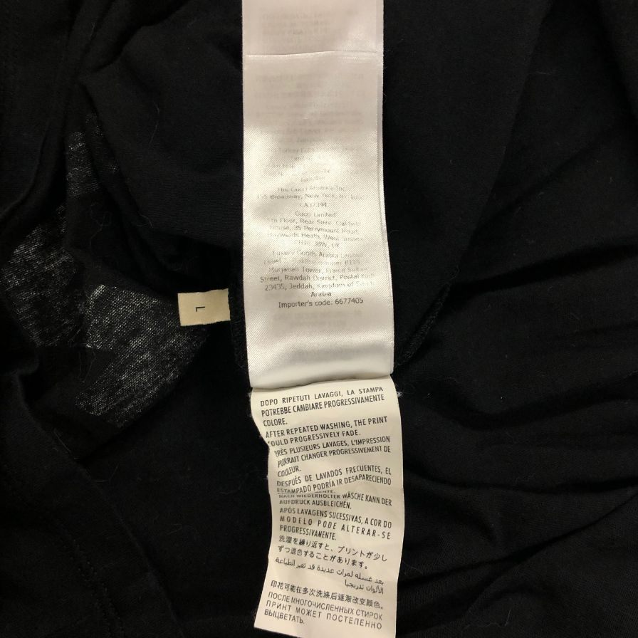 中古◆グッチ 18AW 半袖Tシャツ インターロッキングプリント ブラック メンズ サイズL GUCCI 【AFB23】