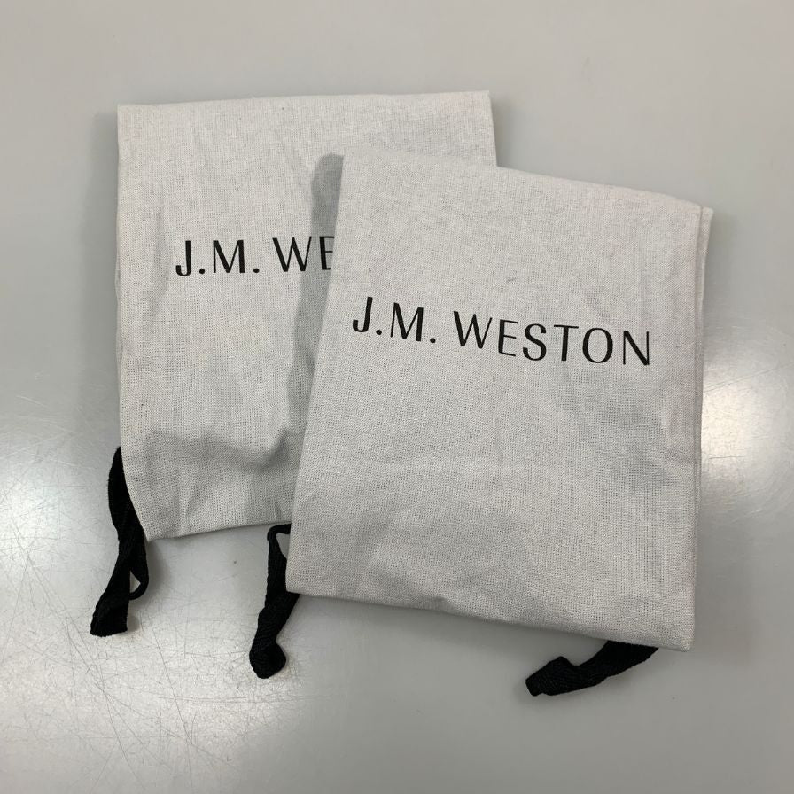 ジェイエムウエストン コインローファー カーフ レザー ルモック 281 45ラスト サイズ6D オレンジ J.M.WESTON ローファー 約25.5cm【LA】【中古】
