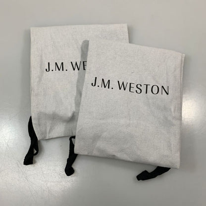 ジェイエムウエストン コインローファー カーフ レザー ルモック 281 45ラスト サイズ6D オレンジ J.M.WESTON ローファー 約25.5cm【LA】【中古】
