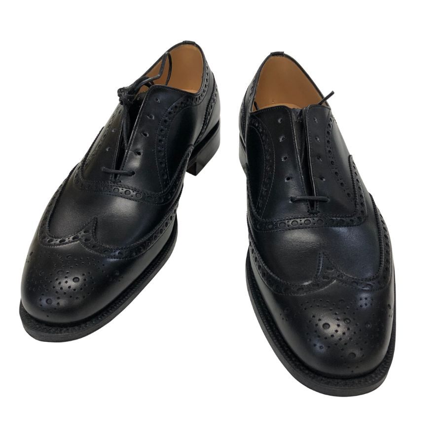 チャーチ チェットウィンド フルブローグ ブラック メンズ サイズ6.5 Church ビジネスシューズ 約25.0cm【LA】【中古】
