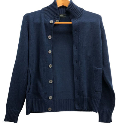 美品◆ザノーネ ニット カーディガン ウール 7ET JP1 ZC012 メンズ サイズ44 ネイビー ZANONE 【AFB16】