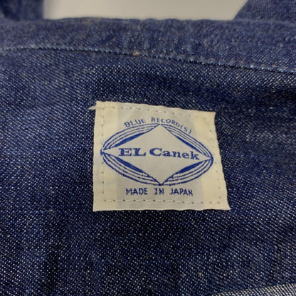 中古◆エル カネック デニムシャツ 日本製 メンズ インディゴ サイズM EL Canek 【AFB34】