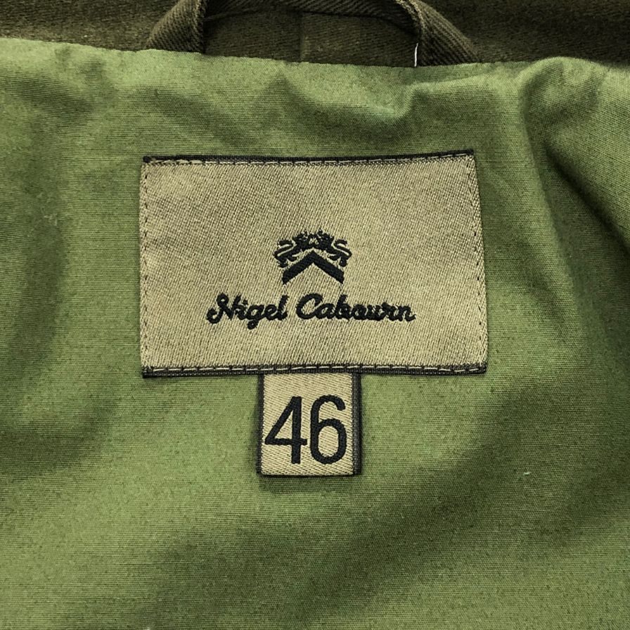美品◆ナイジェルケーボン マルチポケットスルージャケット グリーン メンズ サイズ46 Nigel Cabourn 【AFA21】