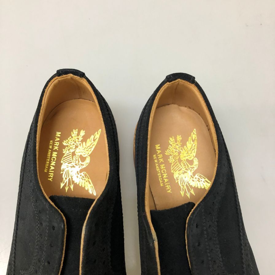 マーク マクナイリー ウィングチップ スウェード ネイビー サイズ 6 メンズ MARK MCNAIRY 約25.0cm【AFD14】