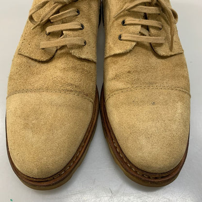 パラブーツ レザーシューズ ストレートチップ スエード ベージュ メンズ 5.5 Paraboot ビジネスシューズ 約24.0cm【LA】【中古】