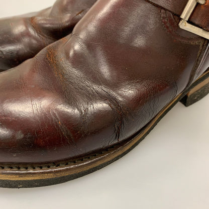 レッドウィング エンジニアブーツ レザー ワーク 7インチ シューズ ブラウン メンズ サイズ6.5 REDWING 約25.5cm【AFD5】