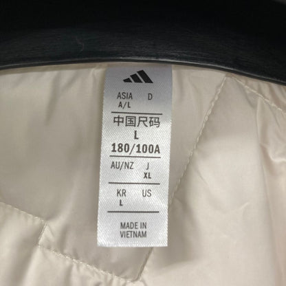 新品同様◆アディダス 中綿 ジャケット KD7996 A2N003 ホワイト  Lサイズ adidas 【AFF24】