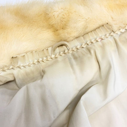 サガミンク 銀サガ ハーフコート ミンク ファー アイボリー サイズF レディース SAGAMINK【AFF22】