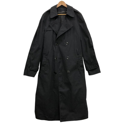極美品◆DSCP ギャリソン コレクション トレンチコート オールウェザー ポリエステル コットン ブラック サイズ40XL  DSCP GARRISON COLLECTION 【AFA5】