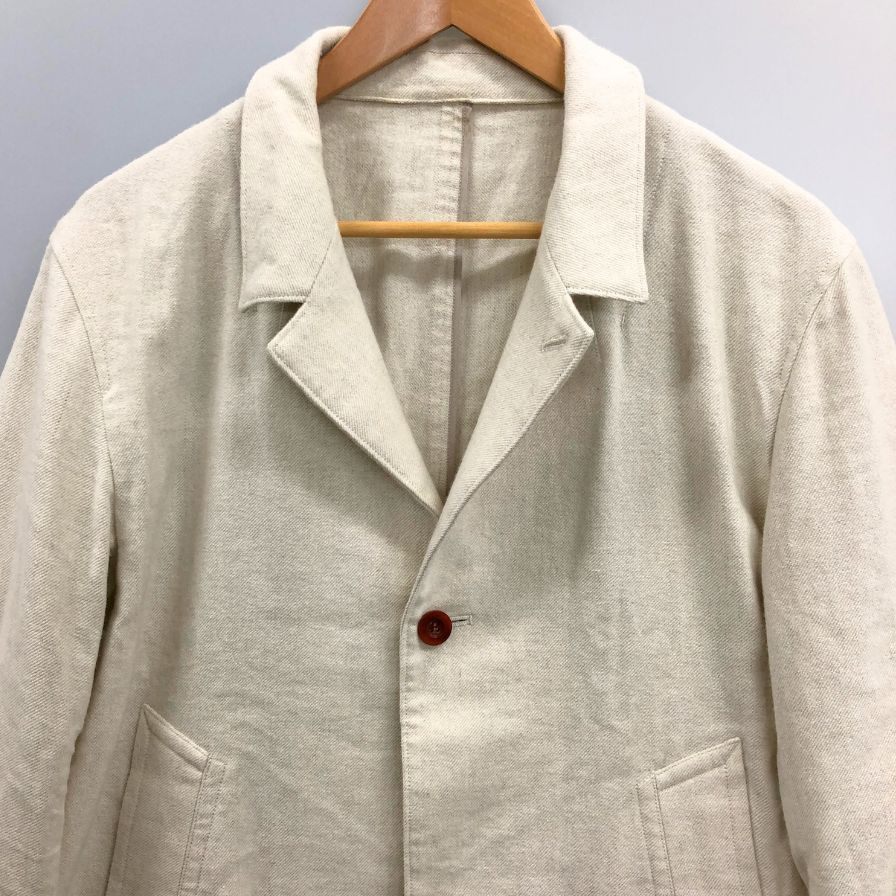 美品◆イレニサ 22AW リラックステーラードジャケット ウール アイボリー メンズ サイズ2 IH-22FW-J016-IC IRENISA 【AFB5】