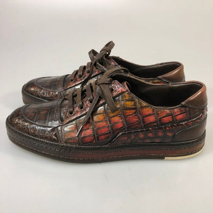 ベルルッティ アリゲーター スニーカー S3663 TDM RUST ALLIGATOR サイズ8 メンズ ブラウン Berluti 約27.0cm【AFC50】