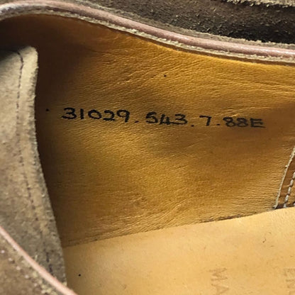 グレンソン プレーントゥ 31029 スエード  ブラウン メンズ サイズUK7 GRENSON 約25.5cm【YB6】