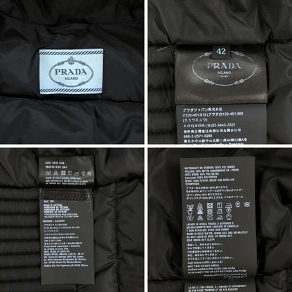 中古◆プラダ ダウンジャケット 29X544 サイズ42 レディース ブラック PRADA 【AFA6】