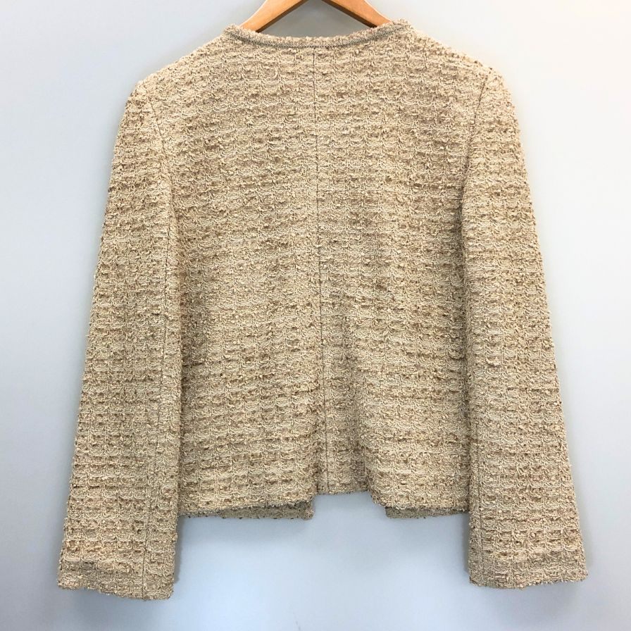 極美品◆フォクシー ツイードジャケット レディース ピンク系 サイズ40 27658 FOXEY 【AFB19】