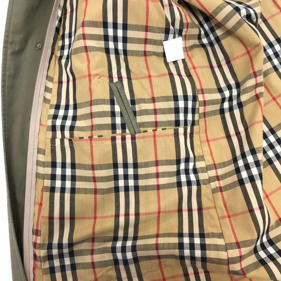 中古◆バーバリー ベルテッドコート 90S 旧タグ カーキ メンズ サイズ170 Burberry 【AFF19】