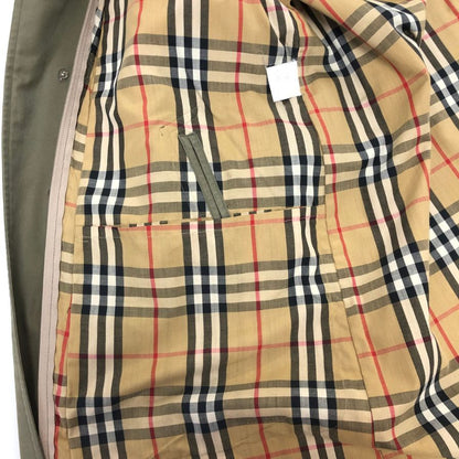 中古◆バーバリー ベルテッドコート 90S 旧タグ カーキ メンズ サイズ170 Burberry 【AFF19】