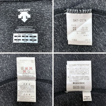 美品◆デサント フーデッドジャケット  TOUGH AIR DAT-2574 メンズ サイズL グレー DESCENTE 【AFB6】