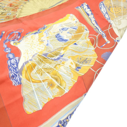 Good condition ◆ Hermes scarf Kare90 BRISE de CHARME Red series silk Hermes [AFI21] 