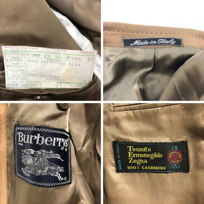 中古◆バーバリーズ オールドバーバリー 2Bカシミヤジャケット エルメネジルド ゼニア テスート メンズ サイズ50R キャメル BURBERRY'S 【AFF20】