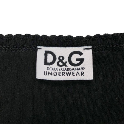 美品◆ドルチェ＆ガッバーナ アンダーウェア キャミソール タンクトップ レディース サイズM ブラック DOLCE&GABBANA 【AFB28】