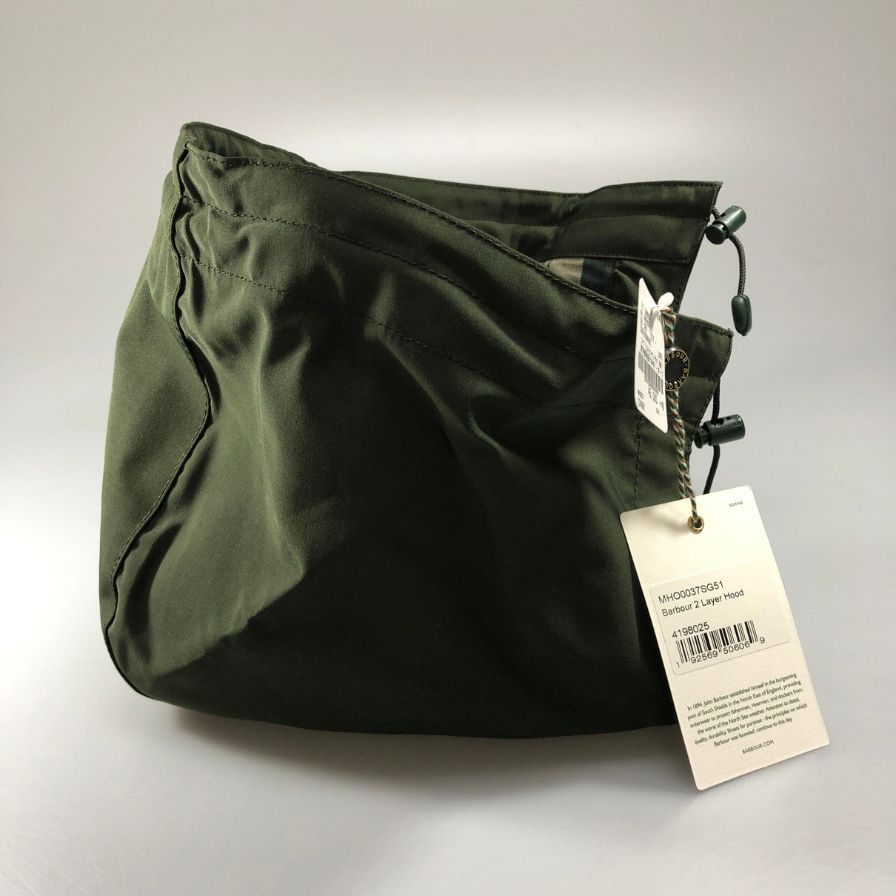 バブアー 2レイヤー フード 裏地コットン メンズ オリーブ Barbour