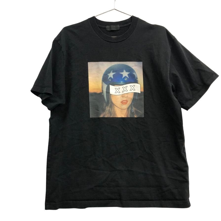 中古◆ゴッドセレクション トリプルエックス Tシャツ プリントデザイン ブラック メンズ サイズ表記無し GOD SELECTION XXX 【AFB39】