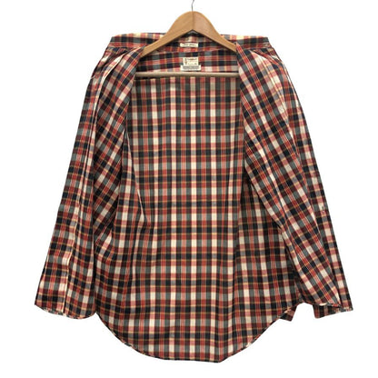 美品◆タウンクラフト 60Sｰ70S ヴィンテージチェックシャツ コットン メンズ サイズM TOWNCRAFT 【AFB44】