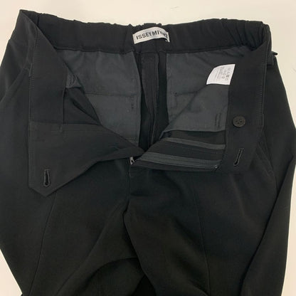 イッセイミヤケ SQUARE ONE PANTS SOLID IM33FF071 ブラック サイズ2 レディース ISSEY MIYAKE 【AFB44】