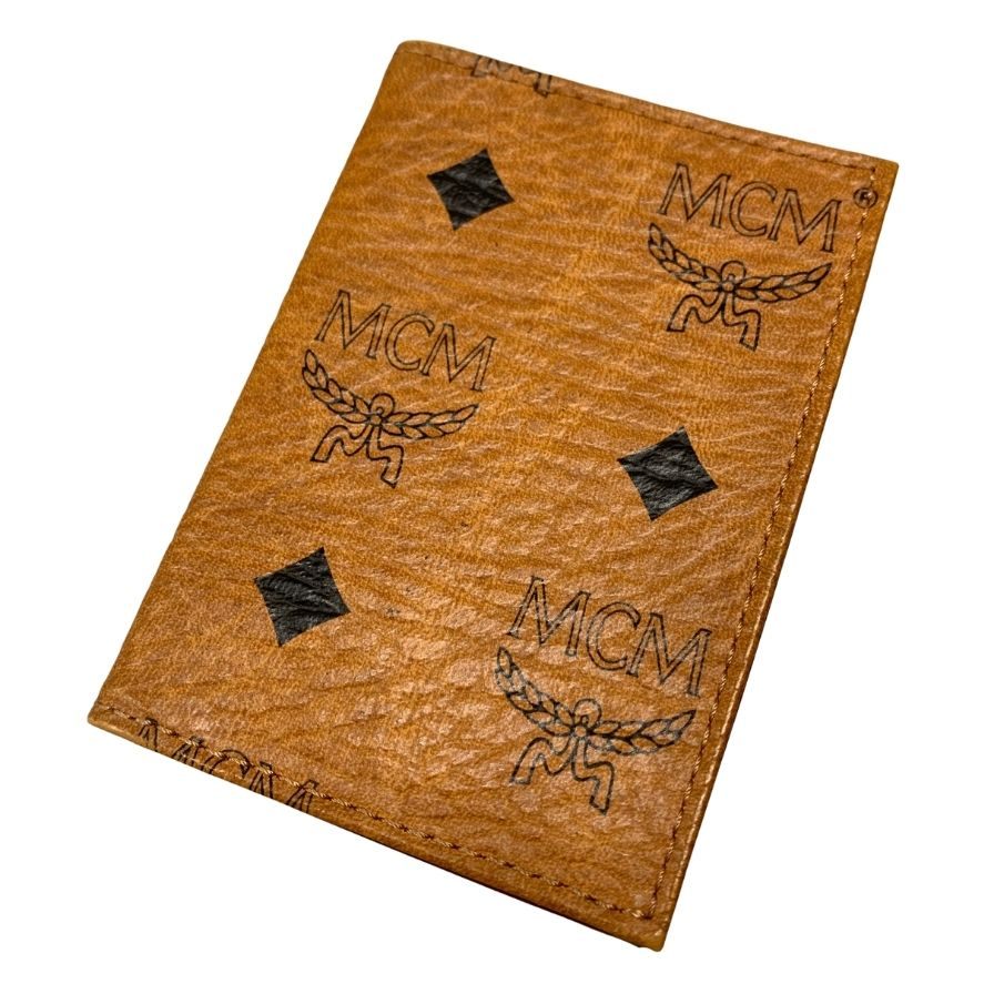 エムシーエム カードケース レザー ロゴ ブラウン ユニセックス MCM【AFI12】