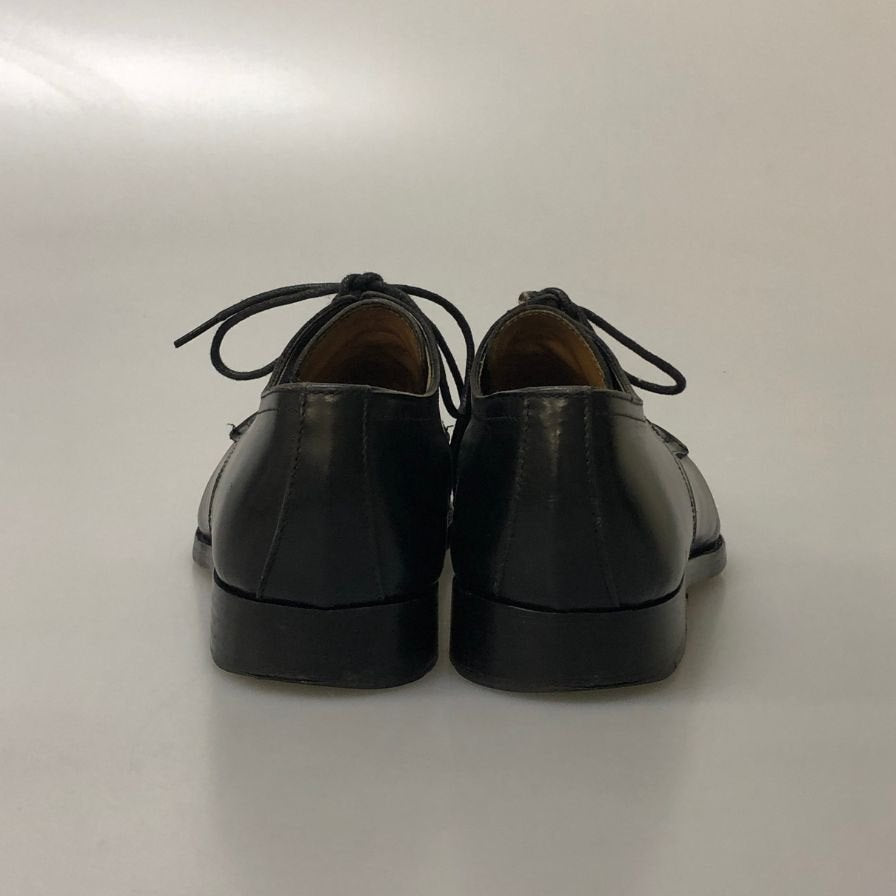 トレーディングポスト レザーシューズ パンチドキャップトゥ ダービー ブラック カーフ サイズ39 メンズ Trading Post 約24.5cm【AFC42】