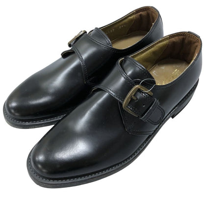 ブリティッシュ クラシック レザーシューズ モンク ストラップ レザー ブラック メンズ サイズ24.5EEE british classic 約24.5cm【AFC44】