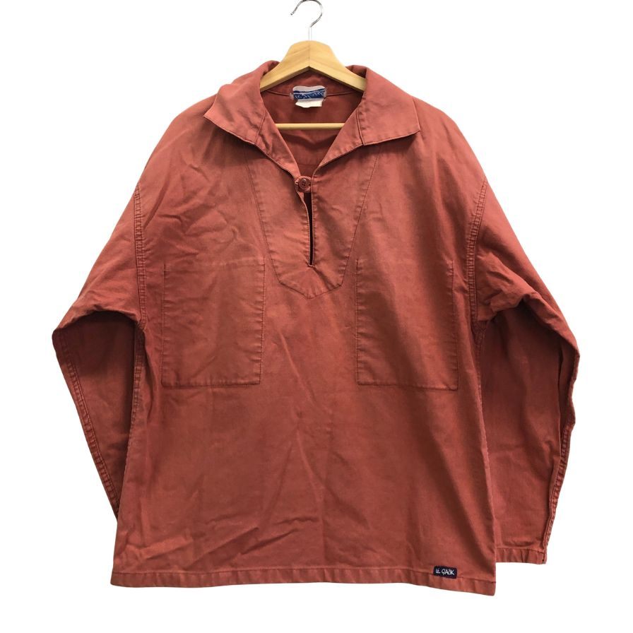 中古◆ルグラジック プルオーバー ジャケット  フィッシャーマンスモック ボルドー系 サイズ48 メンズ  LE GLAZIK 【AFB2】