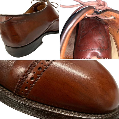 オールデン レースアップシューズ 900 パンチドキャップ カーフ ブラウン メンズ サイズ7.5 Alden 約25.5cm【AFD14】